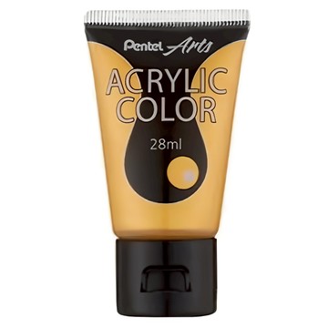 Pentel 飛龍文具 Arts 壓克力水彩 WA2-T90 金色  28ml  1個