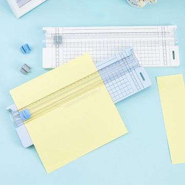 得力Deli輕巧裁紙機/14251/A4/5張/藍色/粉色/白色/37x11.5x2cm