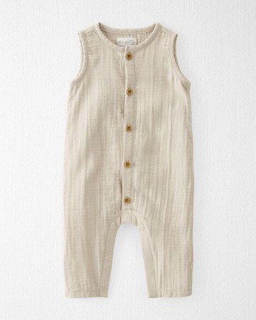 Baby Organic Cotton Gauze Jumpsuit