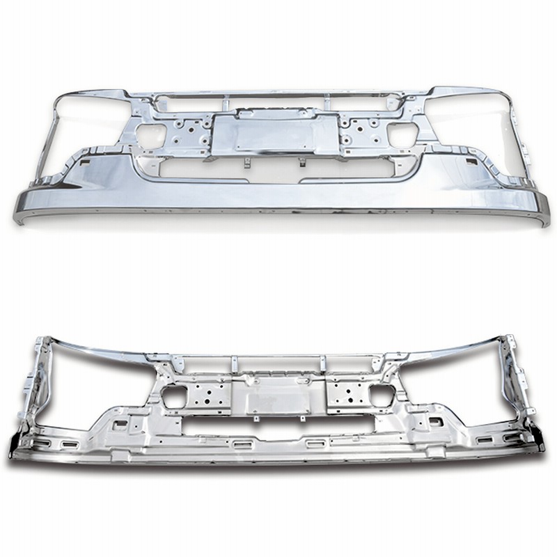 三菱ふそう 新型 17 スーパーグレート メッキ フロント バンパー ロー