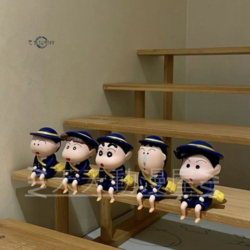 【元氣招財】 蠟筆小新模型 春日部五人組 校服係列 坐姿 小新 風間 正南 阿獃 妮妮 盒裝 禮物