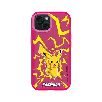 iPhone 15 Clear 粉漾桃 - 寶可夢 Pokemon - 戰鬥系列-皮卡丘
