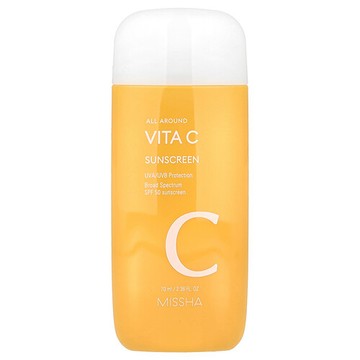 Missha, 多面維 C 抗曬霜，SPF 50，2.36 液量盎司（70 毫升）