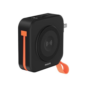 PHILIPS FunCube 多合一磁吸行動電源-Type C-黑