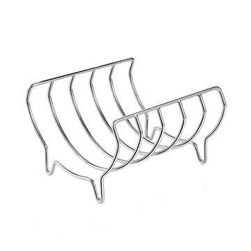 Tescoma Grandchef 濾油烤架 適用於烤全雞/牛排/肋排/魚排/蔬菜等料理 耐熱度230度C  銀色  16.3 x 15 x 10cm  1個