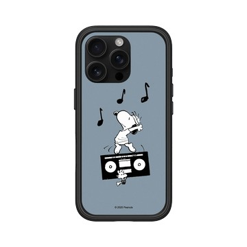 iPhone 16 Pro Mod NX 黑 - 史努比 Snoopy - 隨音樂搖擺吧！