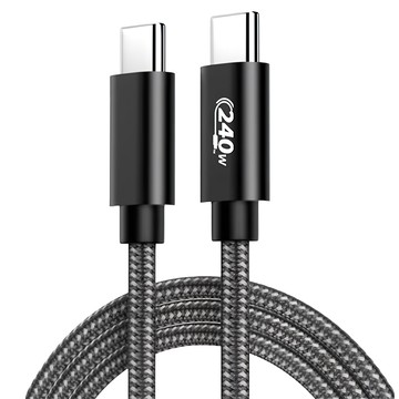 Kamera 佳美能 SB4 EPR 240W 5A PD3.1 Type-C 超高速充電線  1m  黑色  1條