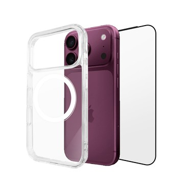 Timo for iPhone 18 Pro 6.3吋 透明磁吸防摔手機殼+螢幕保護貼 二件組