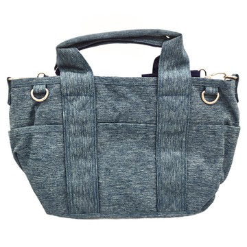 日本 Nicott Take Me 9pocket 防潑水托特包 (可側背) 麻花藍  29 x 22 x 14cm