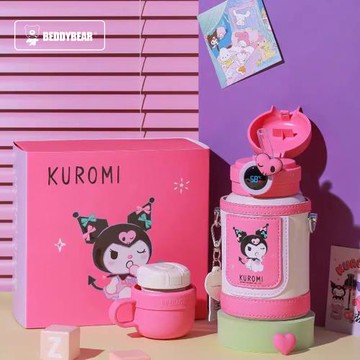 【BEDDYBEAR】杯具熊 圈圈 酷洛米兒童保溫水壺 480ml (不鏽鋼保溫瓶 兒童水壺 吸管水壺)