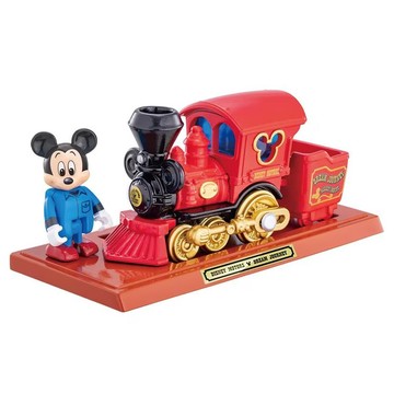 TAKARA TOMY TOMICA DM 米奇火車附人偶 + 底板  1組