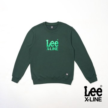 Lee X-LINE大LOGO大學T 男 深綠 LL220402736