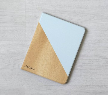 客製化禮物加名純色木紋iPad mini 6 Pro 11 Air 6 10代 保護套