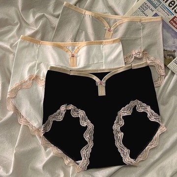 艾米戀高腰內褲女純棉抗菌無痕少女學生舒適透氣大碼收腹提臀女士三角褲