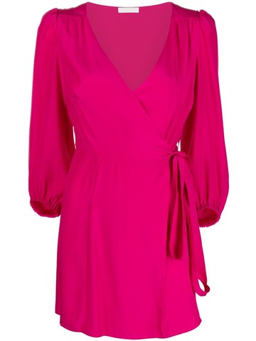 P.A.R.O.S.H. - tied-waist mini dress - women - Fabric - XS - Pink