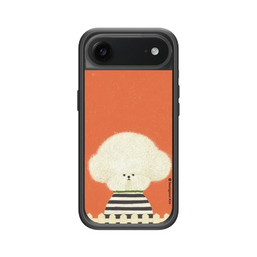 iPhone Air Mod NX -邊框背蓋組合 (相機按鈕) 黑 - Seungyoun Kim - 穿條紋T的小狗