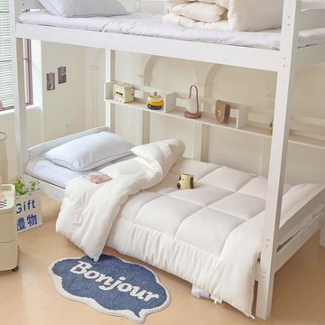 學生宿舍0.9米上下鋪床被芯床鋪褥兩件套單人羽絲棉墊被團購加厚