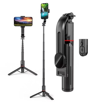 aibo 可攜式鋁合金藍牙自拍三腳架 (自拍/直播)