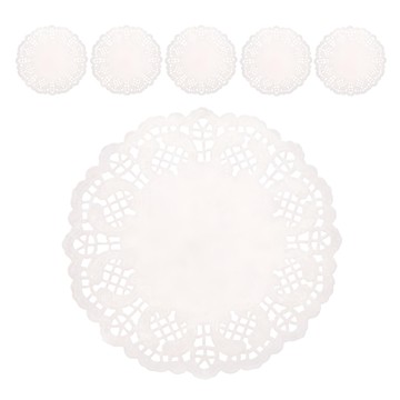 Party09 Livingda 圓形蕾絲紙 10公分  600件  白色