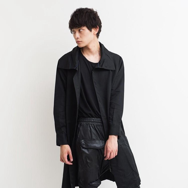 シャツ メンズ ロングシャツ ビッグシルエット シャツジャケット