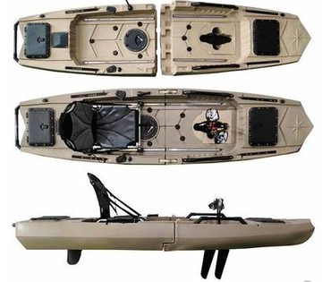 【新款分段式組合腳踏釣魚船-A款單人和B款雙人可選-可拆卸-1艘】-可拆卸新款組合分段式釣魚船 腳踏船方便攜帶走海運可寄香港和台灣-7682040