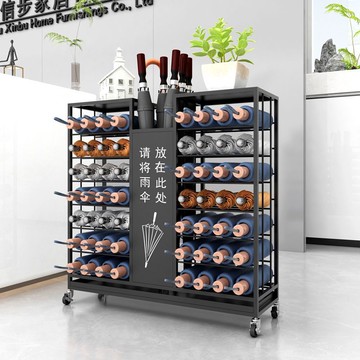 免運 附發票 超低價 工廠直銷 商用多層雨傘架大容量酒店大堂入門學校教室一體收納雨傘的收納架 快速發貨