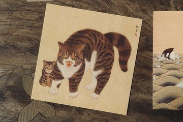 猛虎喵喵圖。我很兇喔。SEA ice 代理 韓國藝術家貓咪明信片