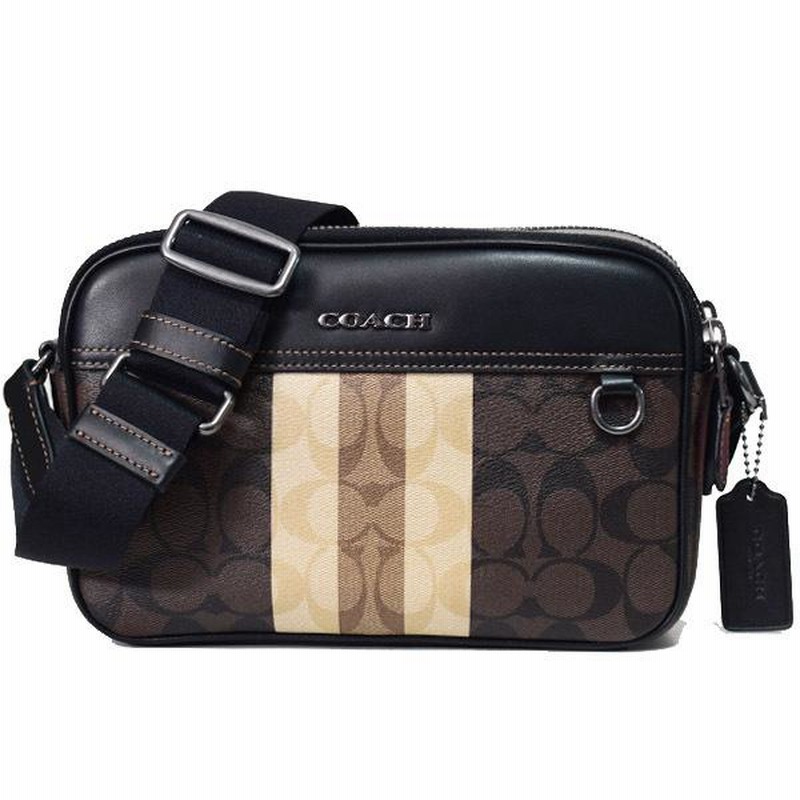 コーチ バッグ COACH メンズ コーティングキャンバス レザー  