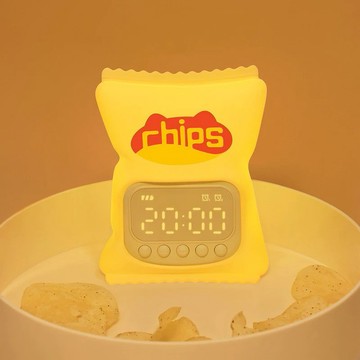 【NOFUN 整人玩具】 NOFUN 洋芋片包裝造型拍拍燈 時鐘 鬧鐘 多功能 夜燈 搞笑 交換禮物