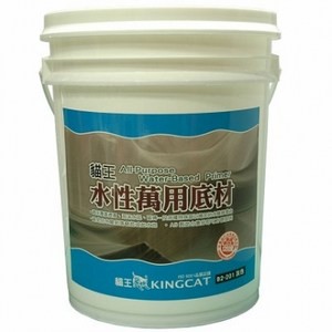 貓王 水性萬用底材5加侖 灰色