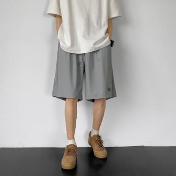 冰絲短褲男五分褲夏季褲子薄款速干運動褲直筒寬松大褲衩休閑中褲