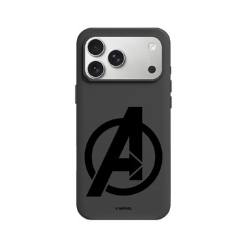 iPhone 17 Pro Max SolidX 黑 - 迪士尼-漫威 Marvel - 漫威Logo-復仇者聯盟 黑色標誌