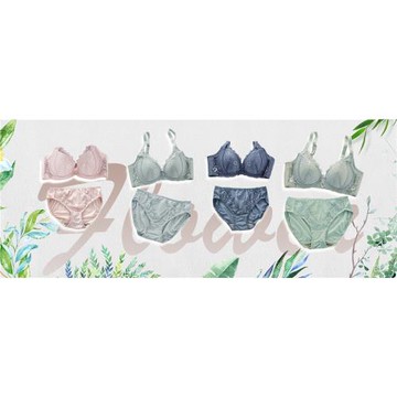 【Crosby 克勞絲緹】台灣製花兒魔術杯立挺輕機能內衣-藍/粉/清綠/灰