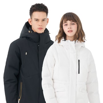 GIORDANO 男/女裝5A級鵝絨連帽外套【多色任選】