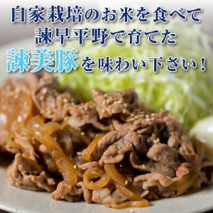 『定期便』_豚肉切り落とし2.1kg!諫早平野の米で育てた諫美豚_全7回