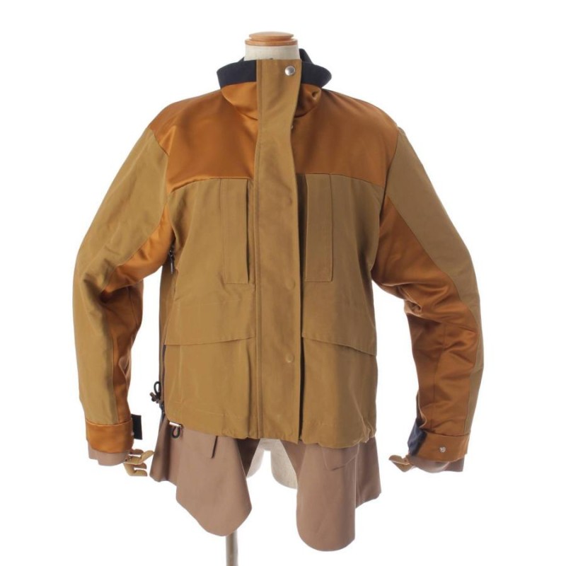 サカイ】sacai 22SS 長袖 ジップアップ グロスグラン ミックス  