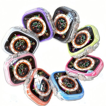 糖果色 雙色錶殼  手錶殼 適用 蘋果 Apple Watch S11 10 9 8 7 SE3 錶殼 保護殼 49MM