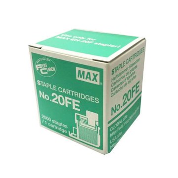 【MAX 美克司】電動釘書針 2000pcs 5小盒 /組 NO.20FE(EH-20 電動釘書機適用)