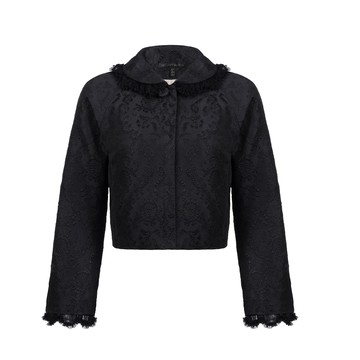 【SALE】SHIATZY CHEN 夏姿˙陳-緹花翻領短身夾克