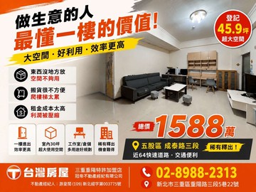 五股工業區一樓45坪｜大空間好運用｜新北市五股區成泰路三段