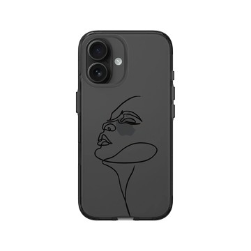 iPhone 16 Clear (相機按鈕) 酷墨灰 - MYMY REVERZ TATTOO - 線條