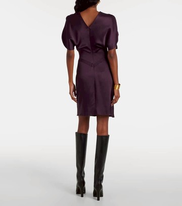 Victoria Beckham Gathered satin minidress