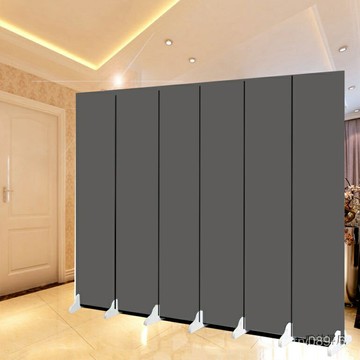 白灰色背景牆摺疊屏風隔斷時尚客廳玄關服裝店櫥窗YY主播雙面屏