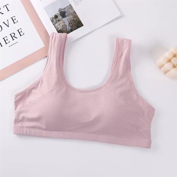媽媽內衣大碼一體式固定杯無鋼圈文胸女士胸罩背心式中老年運動女