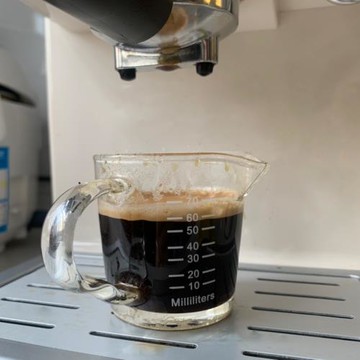 ins復古玻璃杯濃縮咖啡分享杯帶刻度冰拿鐵杯牛奶杯水杯奶盅100ml