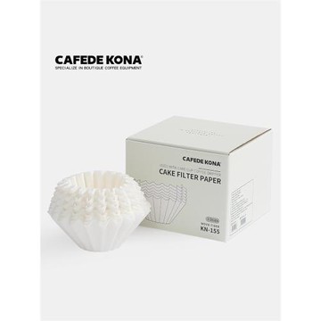 CAFEDEKONA手沖咖啡濾紙 蛋糕杯 折紙濾杯波紋漂白濾紙KN155 185