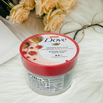 美國原裝進口 DOVE 身體磨砂霜 298g 紅石榴+乳木果油 磨砂膏 身體去角質 磨砂去角質｜全店$299 全家取貨免運｜滿額折500｜APP下單最高賺19%點數⚡
