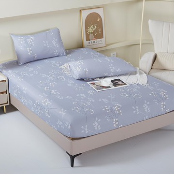 FOCA 吸濕排汗天絲 3件式床包枕套組  花城秘境  雙人加大  床包＋枕套2個