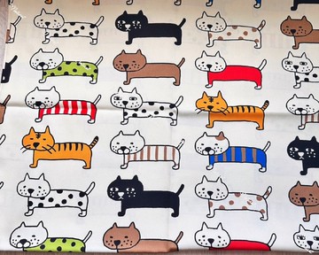 【貓咪動物】日本薄棉布 花色布料挑選 客製包袋