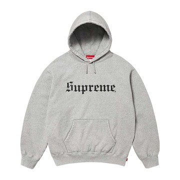 Supreme Washed Old English Hooded 灰色 連帽上衣 帽T 長袖 SUP-569 [台灣現貨]